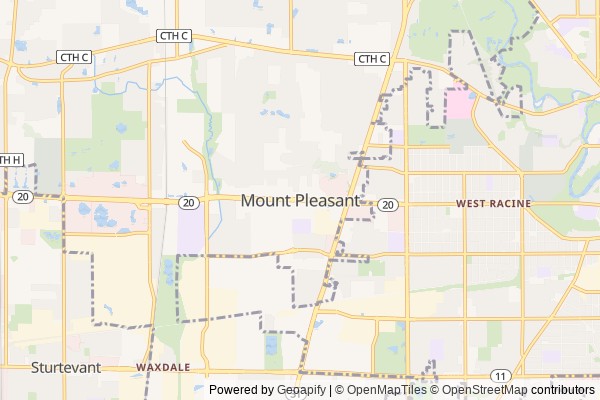 Mount Pleasant digital marketing agency - Local SEO in Mount Pleasant WI - GeoGrid map of Mount Pleasant NY visibility