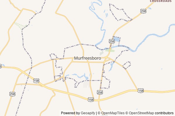 Murfreesboro digital marketing agency - Local SEO in Murfreesboro NC - GeoGrid map of Murfreesboro NY visibility