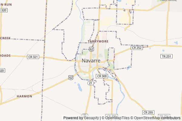 Navarre digital marketing agency - Local SEO in Navarre OH - GeoGrid map of Navarre NY visibility