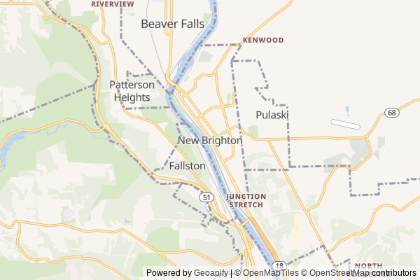 New Brighton digital marketing agency - Local SEO in New Brighton PA - GeoGrid map of New Brighton NY visibility