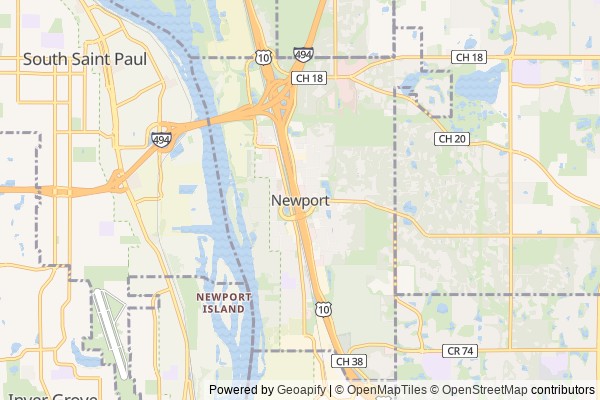 Newport digital marketing agency - Local SEO in Newport MN - GeoGrid map of Newport NY visibility