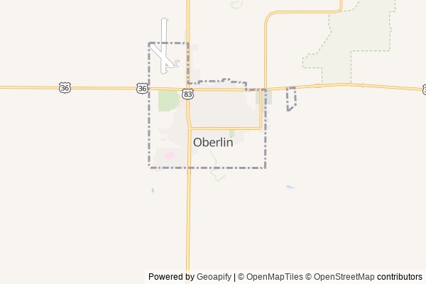 Oberlin digital marketing agency - Local SEO in Oberlin KS - GeoGrid map of Oberlin NY visibility