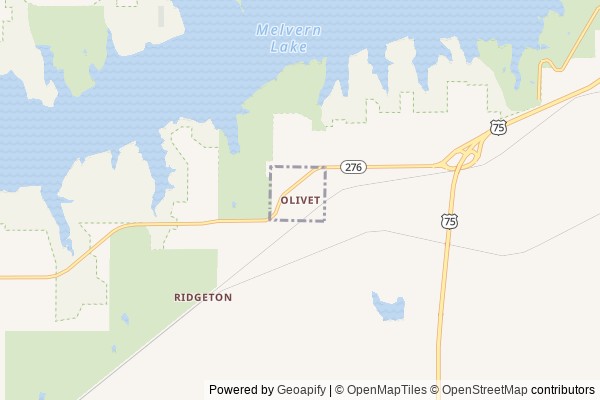 Olivet digital marketing agency - Local SEO in Olivet KS - GeoGrid map of Olivet NY visibility