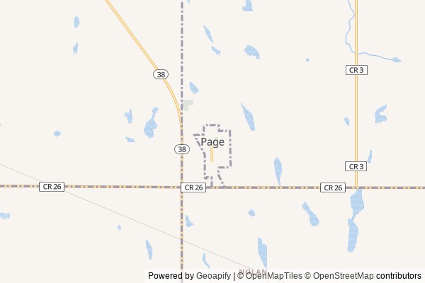 Page digital marketing agency - Local SEO in Page ND - GeoGrid map of Page NY visibility