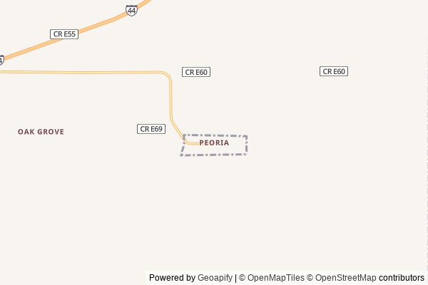 Peoria digital marketing agency - Local SEO in Peoria OK - GeoGrid map of Peoria NY visibility