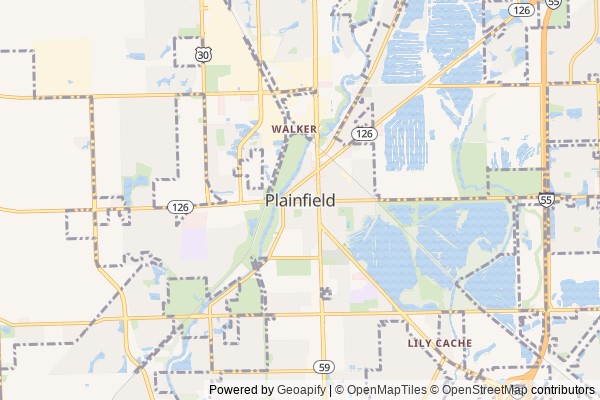 Plainfield digital marketing agency - Local SEO in Plainfield IL - GeoGrid map of Plainfield NY visibility
