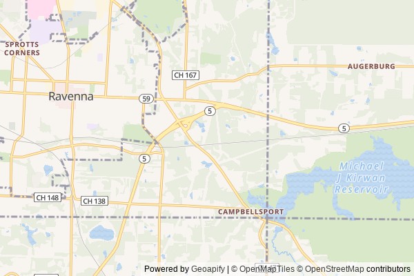 Portage digital marketing agency - Local SEO in Portage OH - GeoGrid map of Portage NY visibility