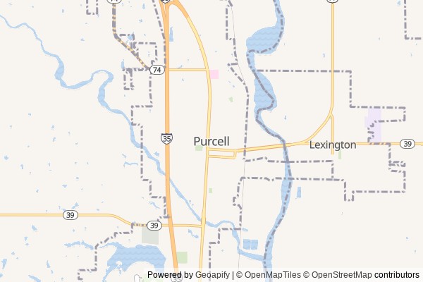 Purcell digital marketing agency - Local SEO in Purcell OK - GeoGrid map of Purcell NY visibility