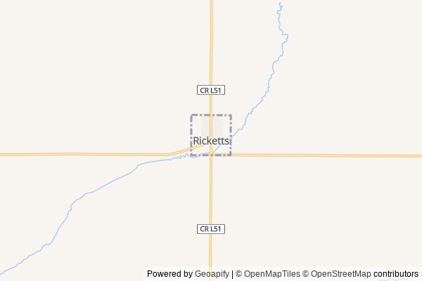 Ricketts digital marketing agency - Local SEO in Ricketts IA - GeoGrid map of Ricketts NY visibility