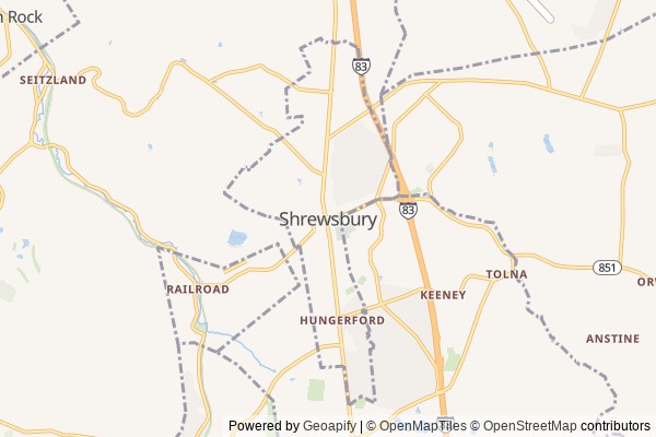 Shrewsbury digital marketing agency - Local SEO in Shrewsbury PA - GeoGrid map of Shrewsbury NY visibility