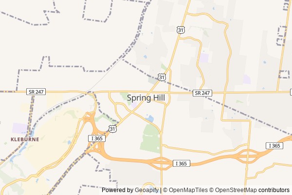 Spring Hill digital marketing agency - Local SEO in Spring Hill TN - GeoGrid map of Spring Hill NY visibility