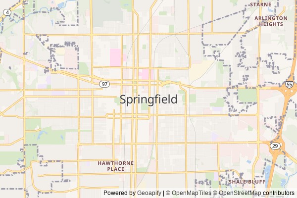 Springfield digital marketing agency - Local SEO in Springfield IL - GeoGrid map of Springfield NY visibility