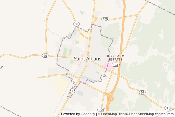 St. Albans digital marketing agency - Local SEO in St. Albans VT - GeoGrid map of St. Albans NY visibility
