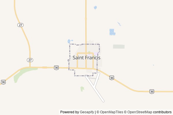 St. Francis digital marketing agency - Local SEO in St. Francis KS - GeoGrid map of St. Francis NY visibility