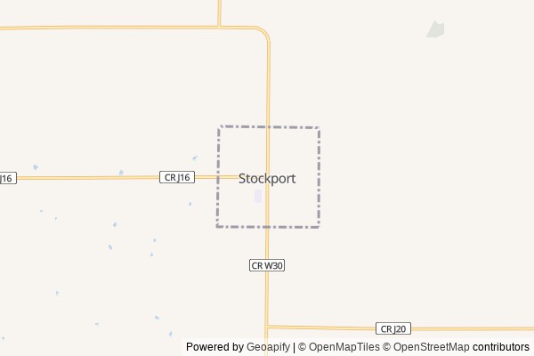 Stockport digital marketing agency - Local SEO in Stockport IA - GeoGrid map of Stockport NY visibility