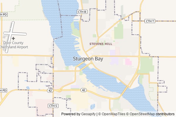 Sturgeon Bay digital marketing agency - Local SEO in Sturgeon Bay WI - GeoGrid map of Sturgeon Bay NY visibility