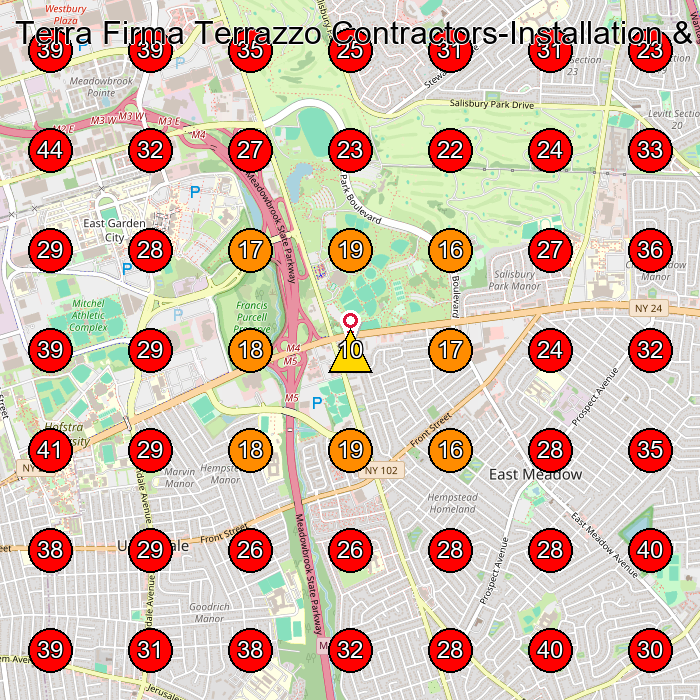 Terra Firma Terrazzo Contractors-Installation & Refinishing GeoGrid visibility map for Flooring Contractor in None