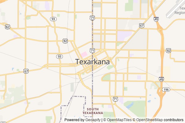Texarkana digital marketing agency - Local SEO in Texarkana AR - GeoGrid map of Texarkana NY visibility