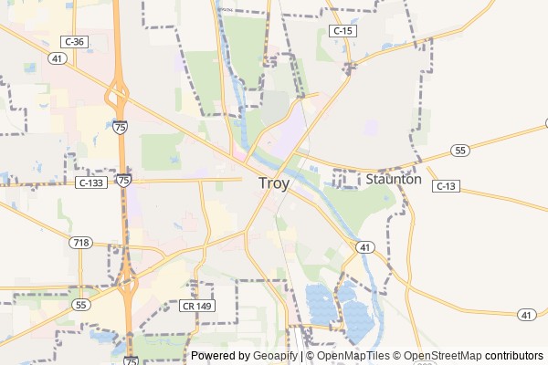 Troy digital marketing agency - Local SEO in Troy OH - GeoGrid map of Troy NY visibility