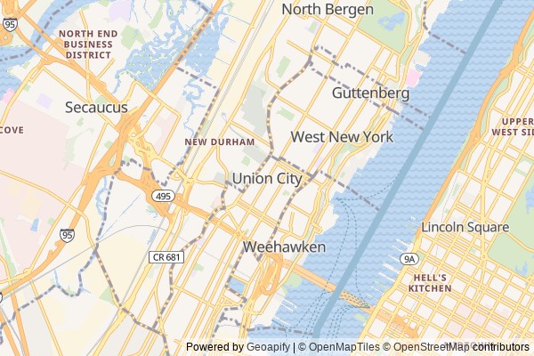 Union City digital marketing agency - Local SEO in Union City NJ - GeoGrid map of Union City NY visibility