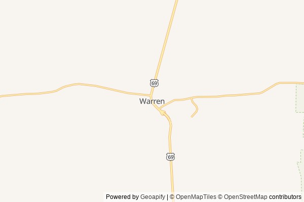 Warren digital marketing agency - Local SEO in Warren TX - GeoGrid map of Warren NY visibility