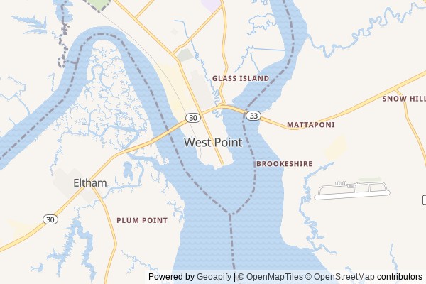 West Point digital marketing agency - Local SEO in West Point VA - GeoGrid map of West Point NY visibility