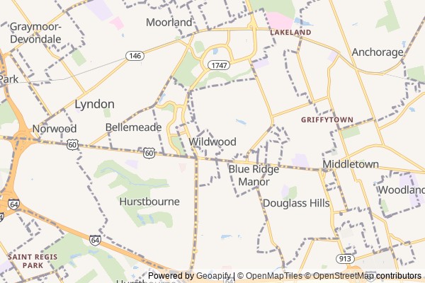 Wildwood digital marketing agency - Local SEO in Wildwood KY - GeoGrid map of Wildwood NY visibility
