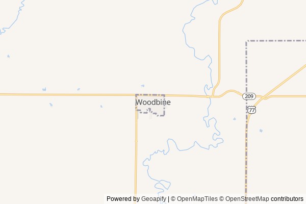 Woodbine digital marketing agency - Local SEO in Woodbine KS - GeoGrid map of Woodbine NY visibility