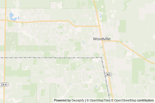 Woodville digital marketing agency - Local SEO in Woodville FL - GeoGrid map of Woodville NY visibility