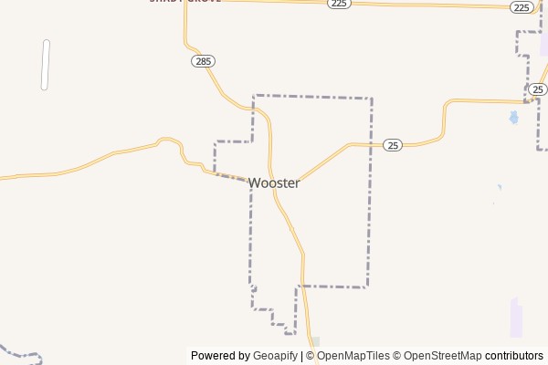 Wooster digital marketing agency - Local SEO in Wooster AR - GeoGrid map of Wooster NY visibility