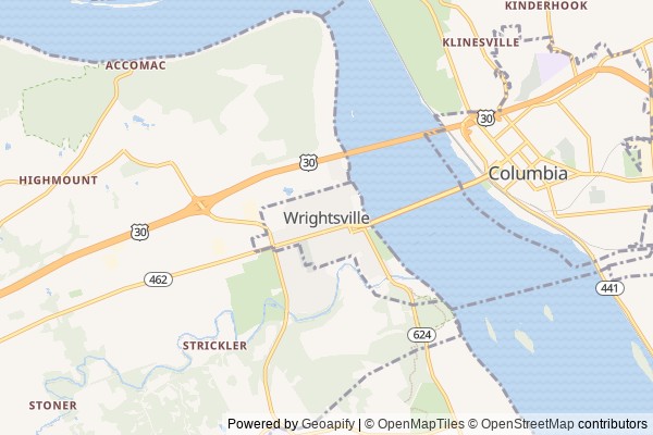 Wrightsville digital marketing agency - Local SEO in Wrightsville PA - GeoGrid map of Wrightsville NY visibility