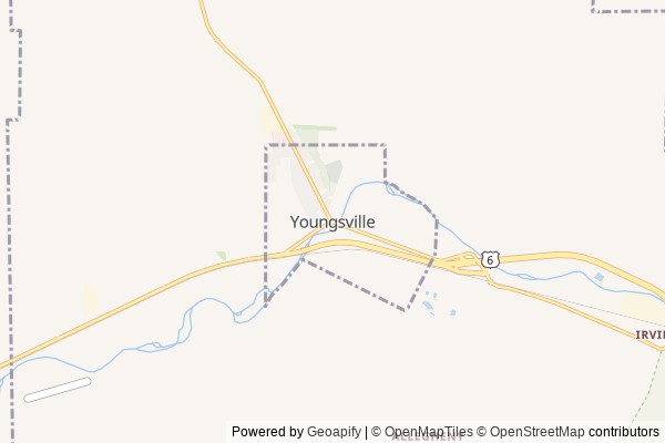 Youngsville digital marketing agency - Local SEO in Youngsville PA - GeoGrid map of Youngsville NY visibility